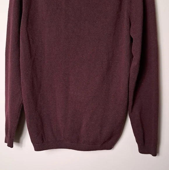NWT THE NORMAL BRAND Men's Medium Burgundy Wine 4 Button Sweater Cabin Core - Picture 8 of 12